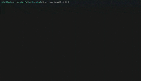 Squabble - Stylish Terminal-Driven Scrabble Engine demo
